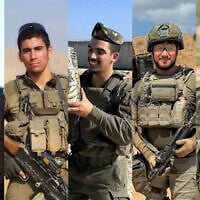 Soldiers killed in northern Gaza's Beit Hanoun on July 7, 2025: (L-R) Staff Sgt. Meir Shimon Amar, Sgt. Moshe Nissim Frech, Staff Sgt. Noam Aharon Musgadian, Sgt. First Class (res.) Benyamin Asulin, Staff Sgt. Moshe Shmuel Noll. (Courtesy)