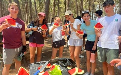 Participants in the Alexander Muss High School in Israel program, July 2025 (Alexander Muss High School in Israel)