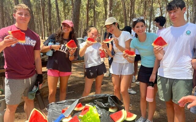 Participants in the Alexander Muss High School in Israel program, July 2025 (Alexander Muss High School in Israel)