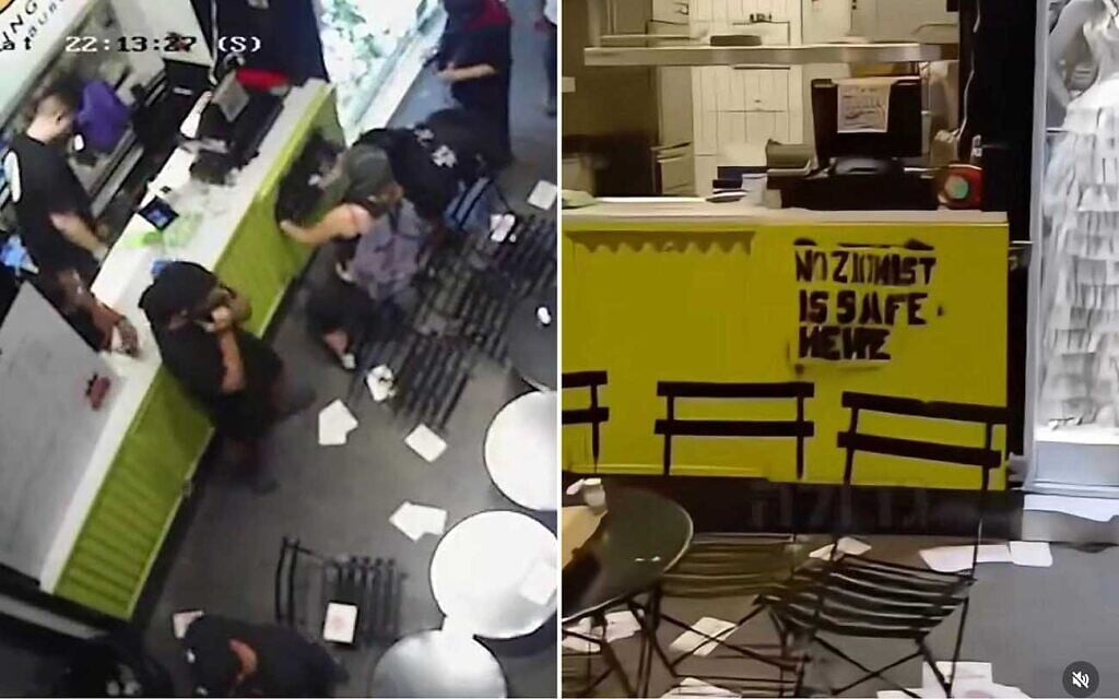 Anti-Israel vandals descend on kosher eatery in Athens, threaten ‘Zionists’