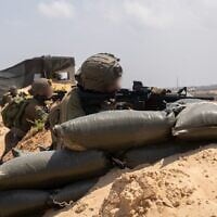 A July 4, 2025, handout photo of IDF forces operating in the Gaza Strip. (IDF)