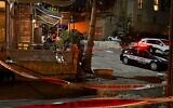 The scene of a fatal shooting in Jaffa, July 22, 2025. (Israel Police)