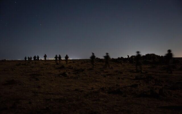 IDF troops operate in southern Syria, in a handout photo issued on July 7, 2025. (Israel Defense Forces)