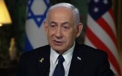 Prime Minister Benjamin Netanyahu speaks to Newsmax's Greta Van Susteren, July 11, 2025 (Screenshot/Newsmax)