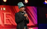 Billy Porter introduces Elton John during the 2024 A Year in TIME dinner at Current at Chelsea Piers on December 11, 2024 in New York City. (Noam Galai / GETTY IMAGES NORTH AMERICA / Getty Images via AFP)