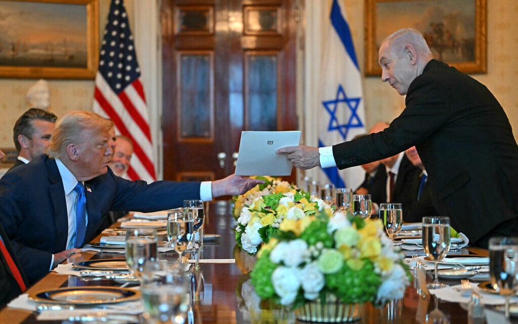 At White House, Netanyahu and Trump say they’re close to finding countries to take in Gazans
