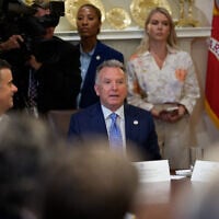 US Special Envoy to the Middle East Steve Witkoff speaks during a cabinet meeting with US President Donald Trump at the White House on July 8, 2025, in Washington, DC. (Andrew Harnik/Getty Images/AFP)