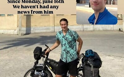 This screen grab taken from an Instagram post from June 24, 2025, shows Lennart Monterlos in a photo taken at an unknown location. (Instagram screenshot/AFP)