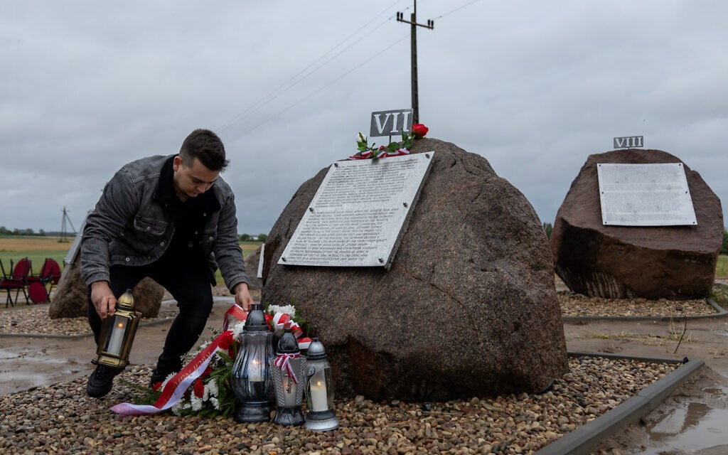 In Polish town where locals burned Jews alive, ‘alternate memorial’ denies complicity