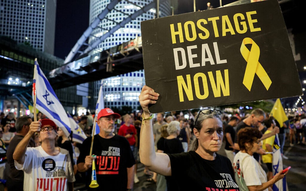 Rallies call for hostage deal as talks deadlock over parameters of IDF redeployment