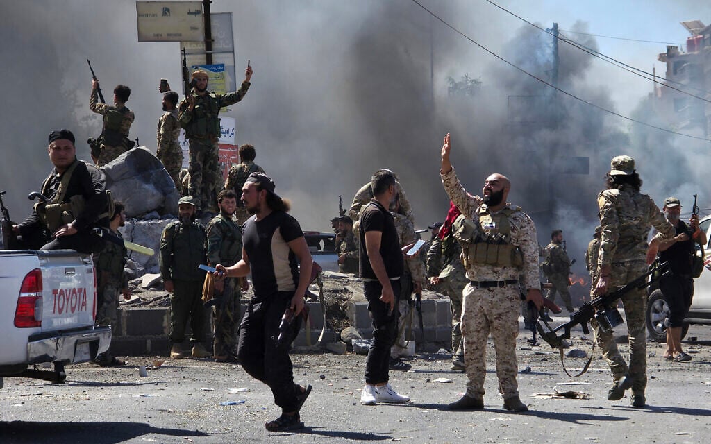 IDF strikes Syrian forces moving in on Druze city at center of deadly clashes