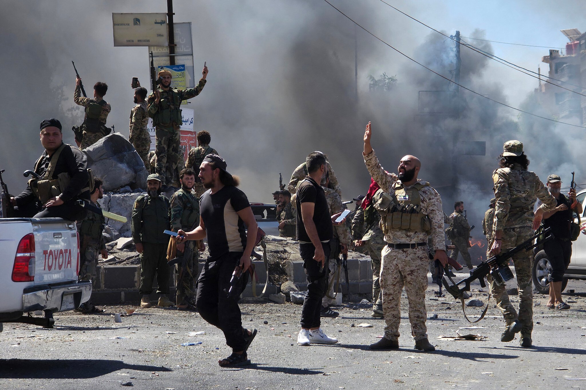 NextImg:IDF strikes Syrian forces moving in on Druze city at center of deadly clashes