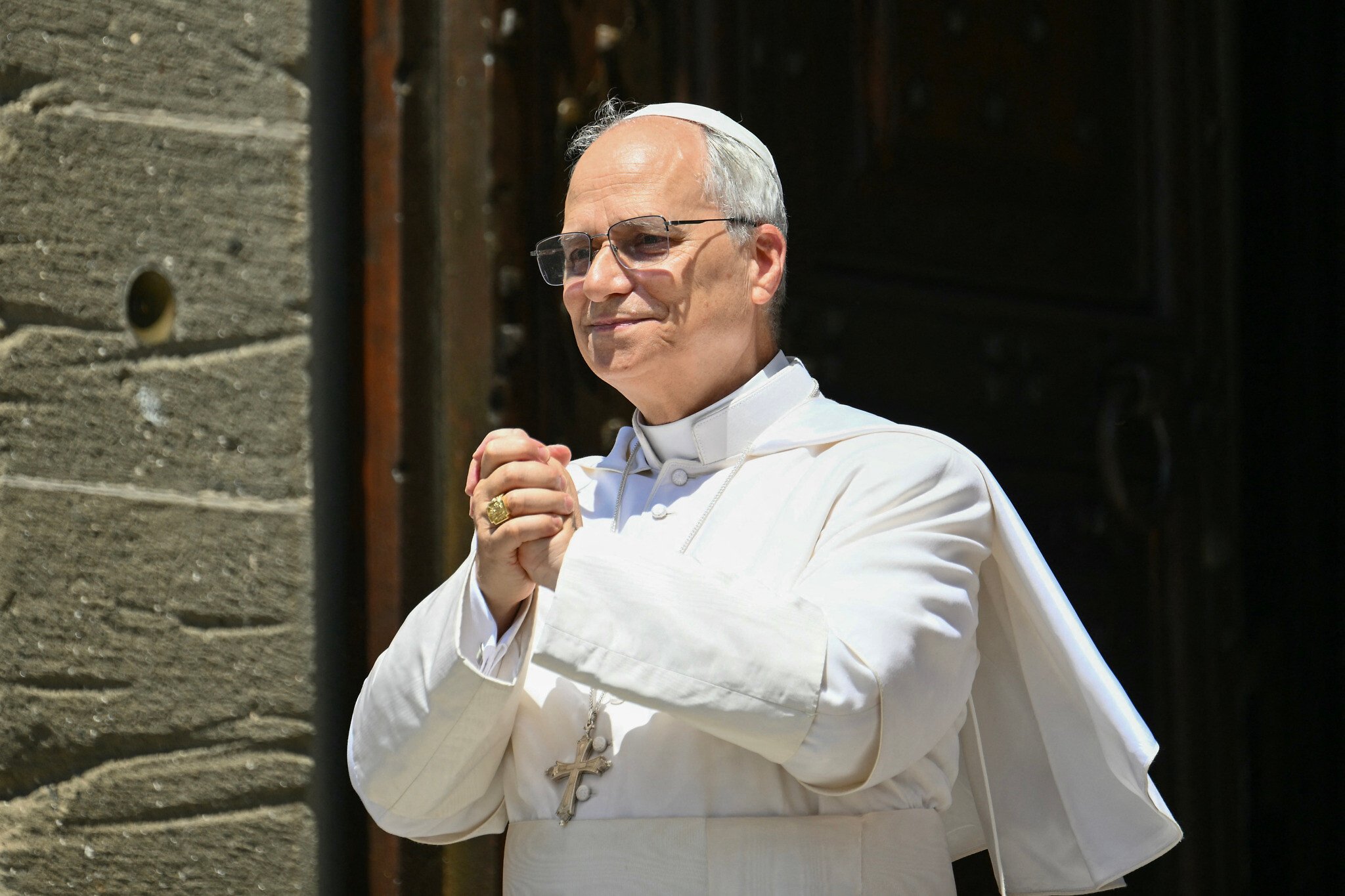 Pope urges immediate end to ‘barbarity’ of Gaza war after church damaged