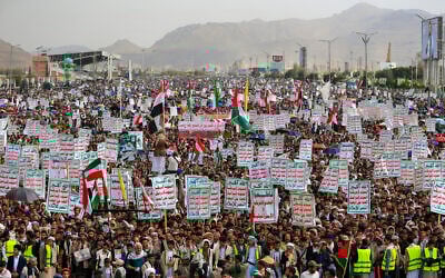 YEMEN-PALESTINIAN-ISRAEL-CONFLICT-PROTEST
