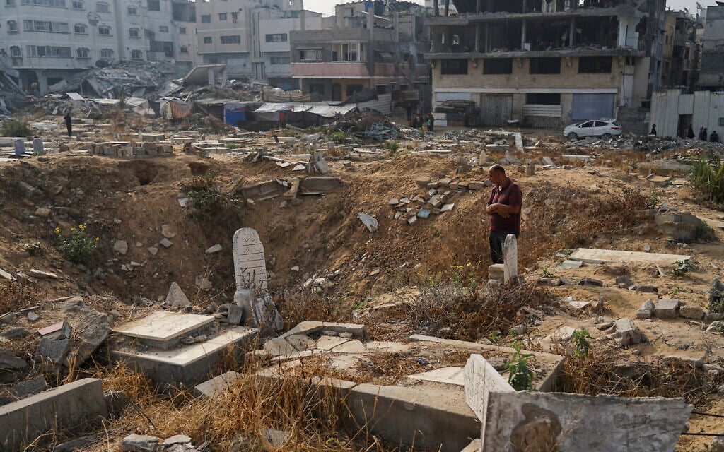 Amid shortages of much else, Gazans are now running out of places to bury their dead