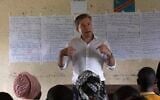 Tom Fletcher, UN Under-Secretary-General for Humanitarian Affairs and Emergency Relief Coordinator at the Office for the Coordination of Humanitarian Affairs (OCHA), visits North Kivu's town of Buhumba, Democratic republic of the Congo, Thursday, June 26, 2025. (AP/Moses Sawasawa)