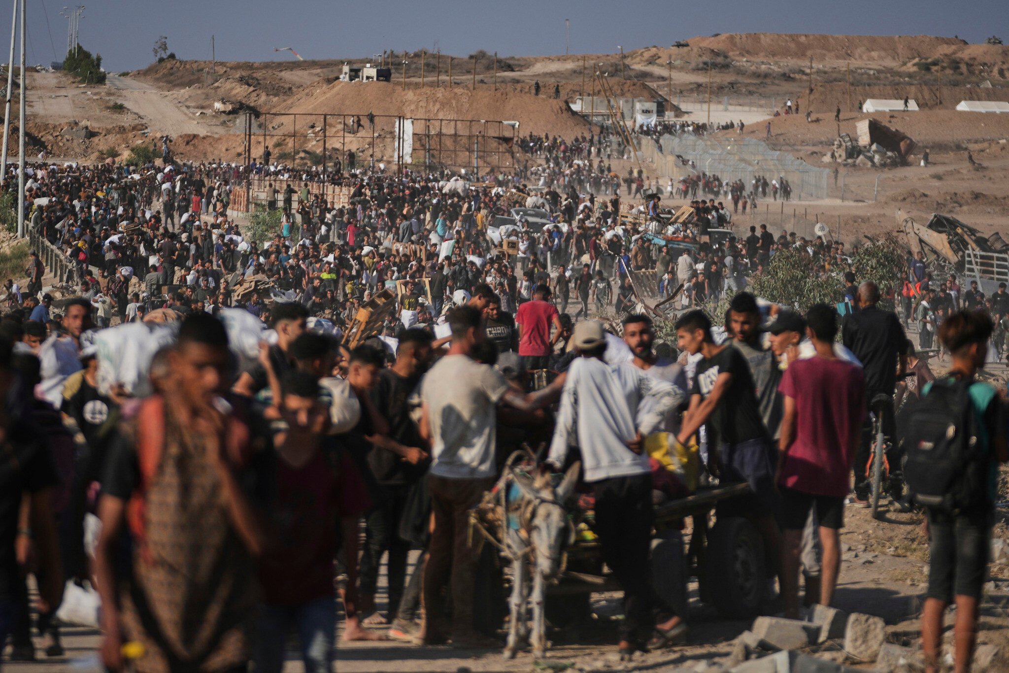 NextImg:Gaza aid group says 20 killed in crowd crush, blames armed Hamas agitators