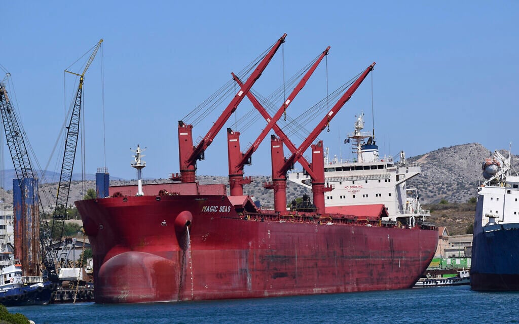 Yemen’s Houthi rebels claim cargo ship they attacked Sunday has sunk