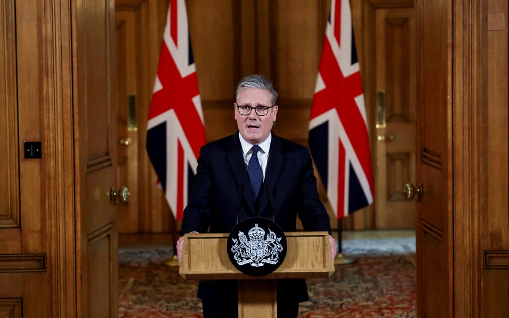 UK to recognize Palestinian state in Sept. unless Israel ends Gaza war, commits to peace