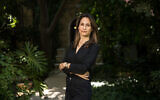 MK Orit Farkash-Hacohen poses for a picture at a home in Jerusalem, June 9, 2020. (Yonatan Sindel/Flash90)
