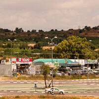 General view of the Gush Etzion Junction in the West Bank, July 9, 2020. (Gershon Elinson/Flash90)