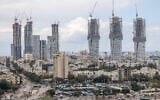 Tel Aviv's cityscape. February 11, 2025. (Yossi Aloni/FLASH90)