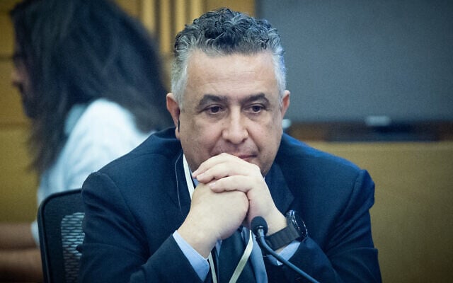 Syrian businessman Shadi Martini attends the lobby for promoting a regional security arrangements at the Knesset, in Jerusalem, July 9, 2025. (Yonatan Sindel/Flash90) Syrian businessman Shadi Martini attends the lobby for promoting a regional security arrangements at the Knesset, in Jerusalem, July 9, 2025. (Yonatan Sindel/Flash90)