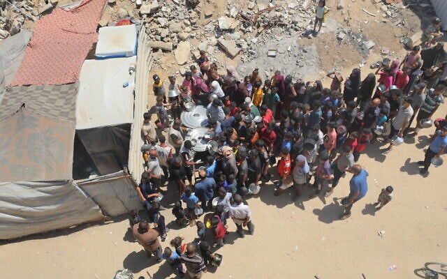 Lapid leads opposition pushback to ‘loopy’ plan for ‘humanitarian town’ in Gaza
