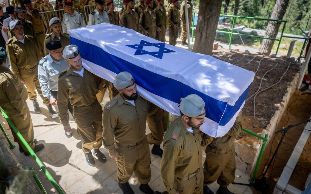 ‘So much pain in this war’: Two soldiers killed in Gaza blasts laid to rest