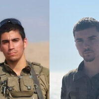 (L-R) Sgt. Moshe Nissim Frech and Staff Sgt. Meir Shimon Amar, killed in northern Gaza on July 7, 2025. (Courtesy)