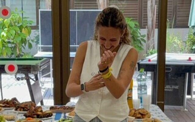 Former hostage Romi Gonen before her release from Sheba Medical Center, Tel Aviv, July 10, 2025. (Instagram)
