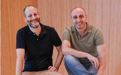 Hesham Taha (right) and Avi Israel, co-founders of Jerusalem-based startup Teramount. (Courtesy of Perry Mendelboim)