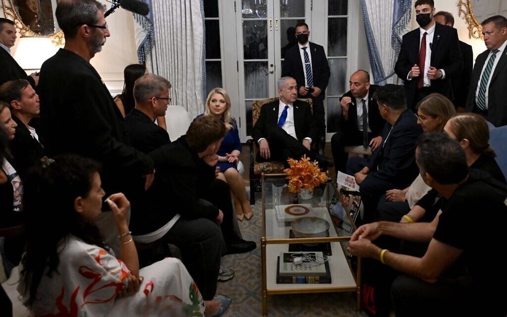 Netanyahu tells hostage families Hamas will pick which captives go free in deal
