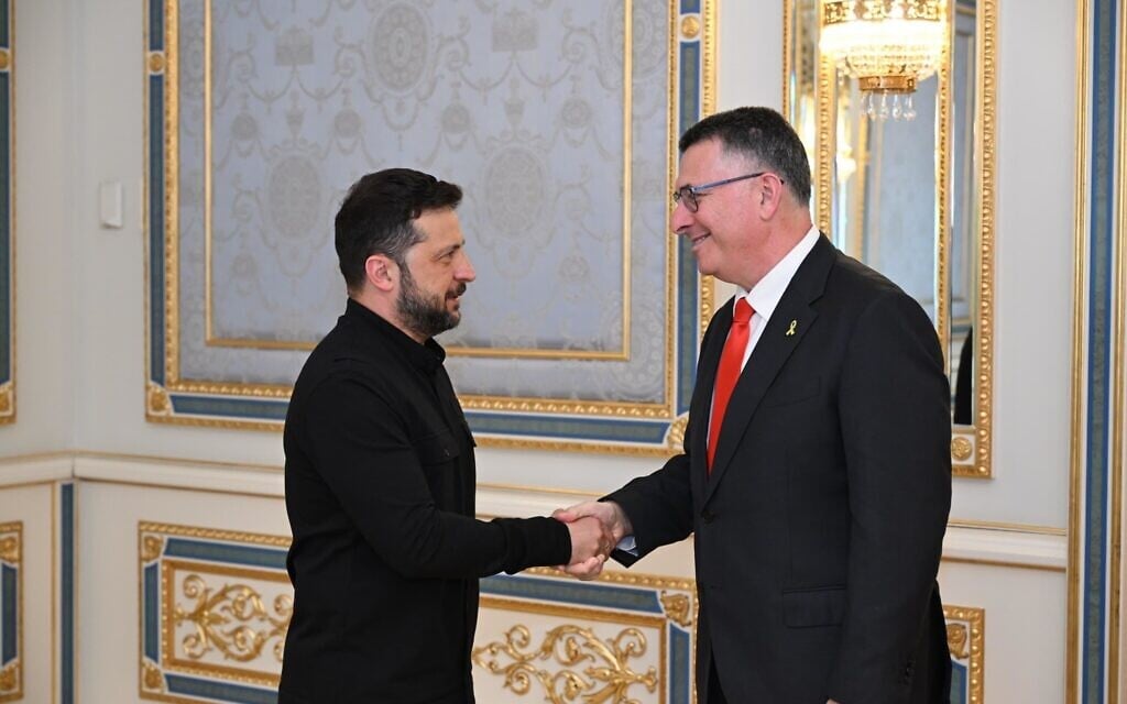 In Kyiv, Sa’ar announces Israel-Ukraine strategic dialogue on Iranian threat