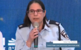 An undated image of Supt. Lee Pearl-Bahiri, who resigned from the Israel Police on July 1, 2025, citing what she said is the force's politicization and lack of resources. (Courtesy)