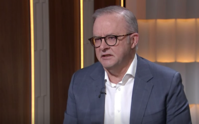 Australian Prime Minister Anthony Albanese in an interview with ABC aired July 27, 2025. (Screenshot/ABC) Australian Prime Minister Anthony Albanese in an interview with ABC aired July 27, 2025. (Screenshot/ABC)