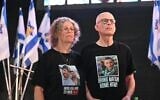 Aviva and Keith Siegel, after Keith's release home from Hamas captivity on February 1, 2025 (Courtesy)