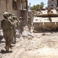IDF troops operate in the Gaza Strip in this image released on July 9, 2025 (Israel Defense Forces)