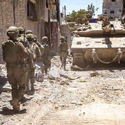 IDF troops operate in the Gaza Strip in this image released on July 9, 2025 (Israel Defense Forces)