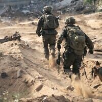 IDF troops operate in the Gaza Strip, in an image published on July 14, 2025. (Israel Defense Forces)