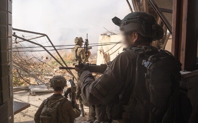 Troops of the IDF's Golani Brigade operate in the Gaza Strip in an image published on July 10, 2025. (Israel Defense Forces) Troops of the IDF's Golani Brigade operate in the Gaza Strip in an image published on July 10, 2025. (Israel Defense Forces)