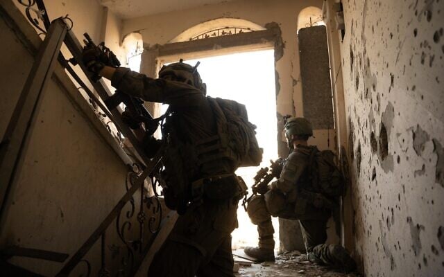IDF soldiers operate in the Gaza Strip, in images published on July 23, 2025. (Israel Defense Forces)