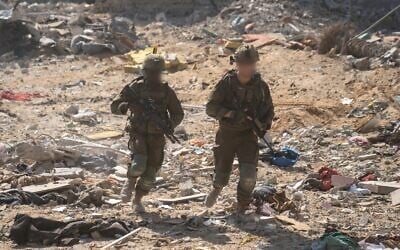 IDF soldiers seen in the Gaza Strip in this picture released July 29, 2025 (Israel Defense Forces)