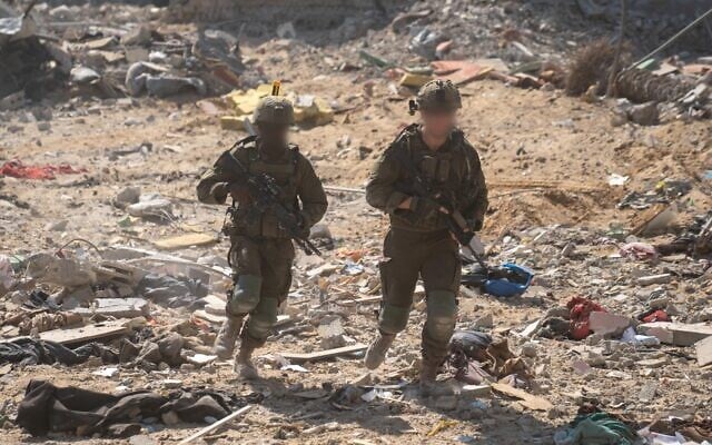 IDF soldiers seen in the Gaza Strip in this picture released July 29, 2025 (Israel Defense Forces)