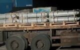 An image taken from an unverified video circulating on social media said to show Iranian-supplied weapons for the Houthis that were seized by fighters allied with the exiled government, published on July 16, 2025, (Used in accordance with Clause 27a of the Copyright Law)