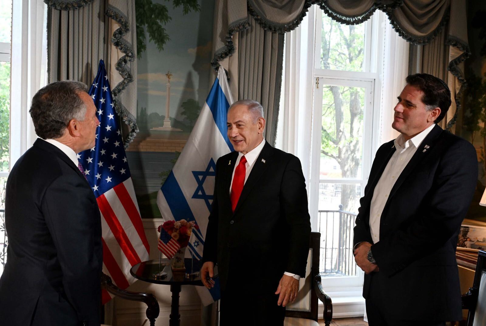 Netanyahu Holds Multiple Washington Meetings Ahead Trump Dinner