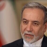 Iran's Foreign Minister Abbas Araghchi in an interview broadcast on June 30, 2025 (Screen grab/CBS)