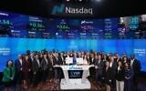 CyberArk staff and Nasdaq officials celebrate the 10-year anniversary as a publicly-traded company in 2024. (Courtesy Vania Savic)