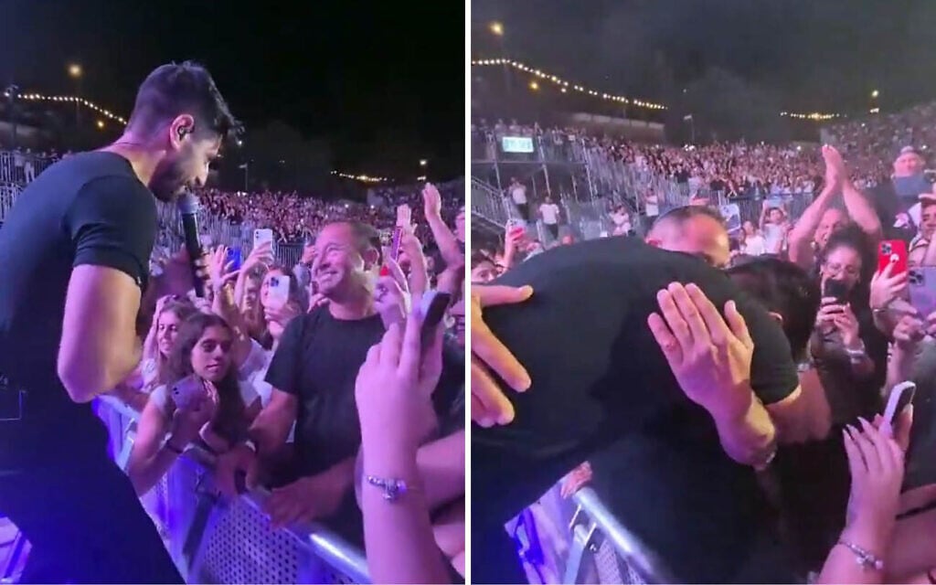 Singer Idan Amedi reunites with combat medic who saved him