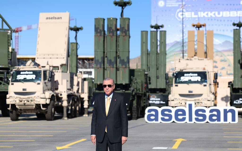 Erdogan hails delivery to Turkey of ‘Steel Dome’ air defense system